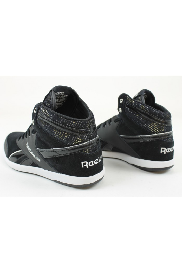 Reebok BB7700 MID - дамски кецове от естествена кожа - черно
