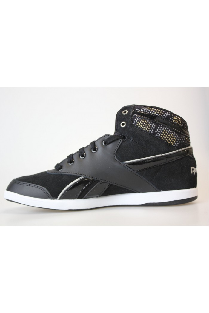 Reebok BB7700 MID - дамски кецове от естествена кожа - черно
