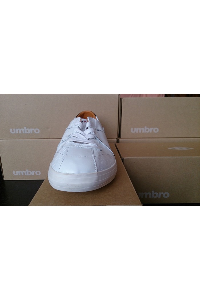 Umbro Milton -  Умбро мъжки кожени кецове - бяло и кафяво.