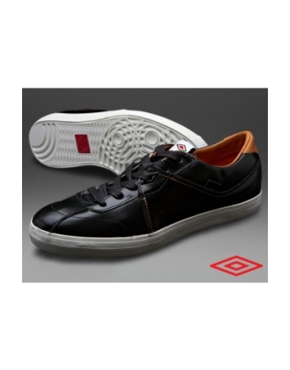 Umbro Terrace -  Умбро мъжки кожени кецове в черно кафяво.